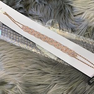 Bridal Wedding Belt White by Vera Wang Rosegold